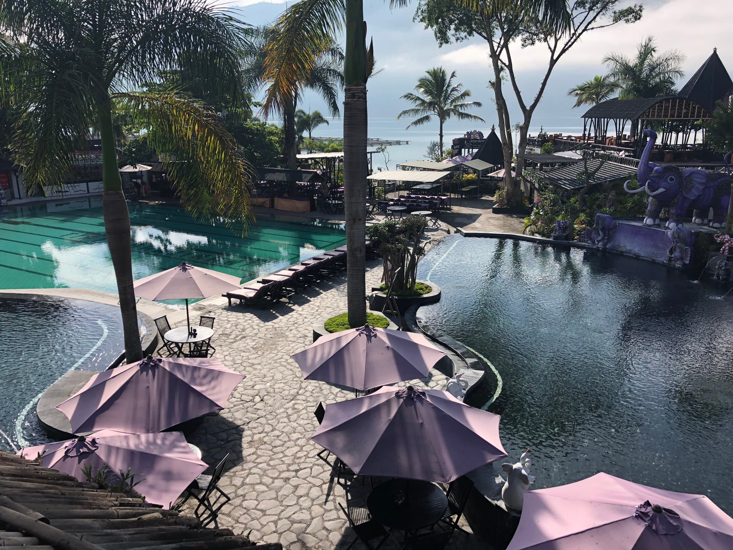 swimming pool resort umbrella