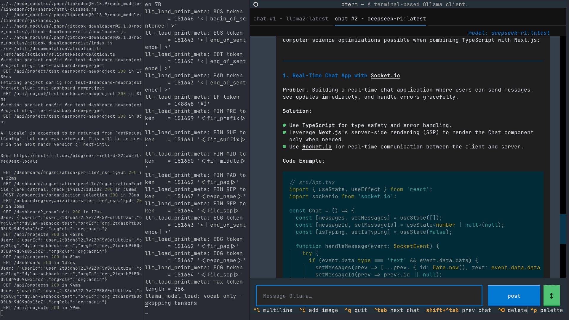 Terminal development environment