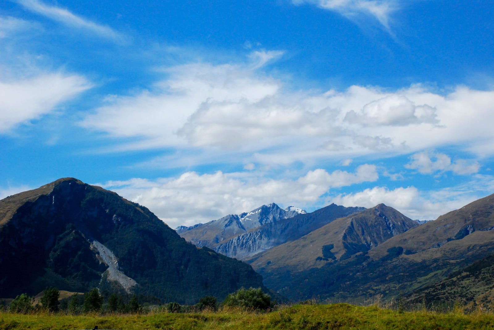 blue sky and clouds in New Zealand