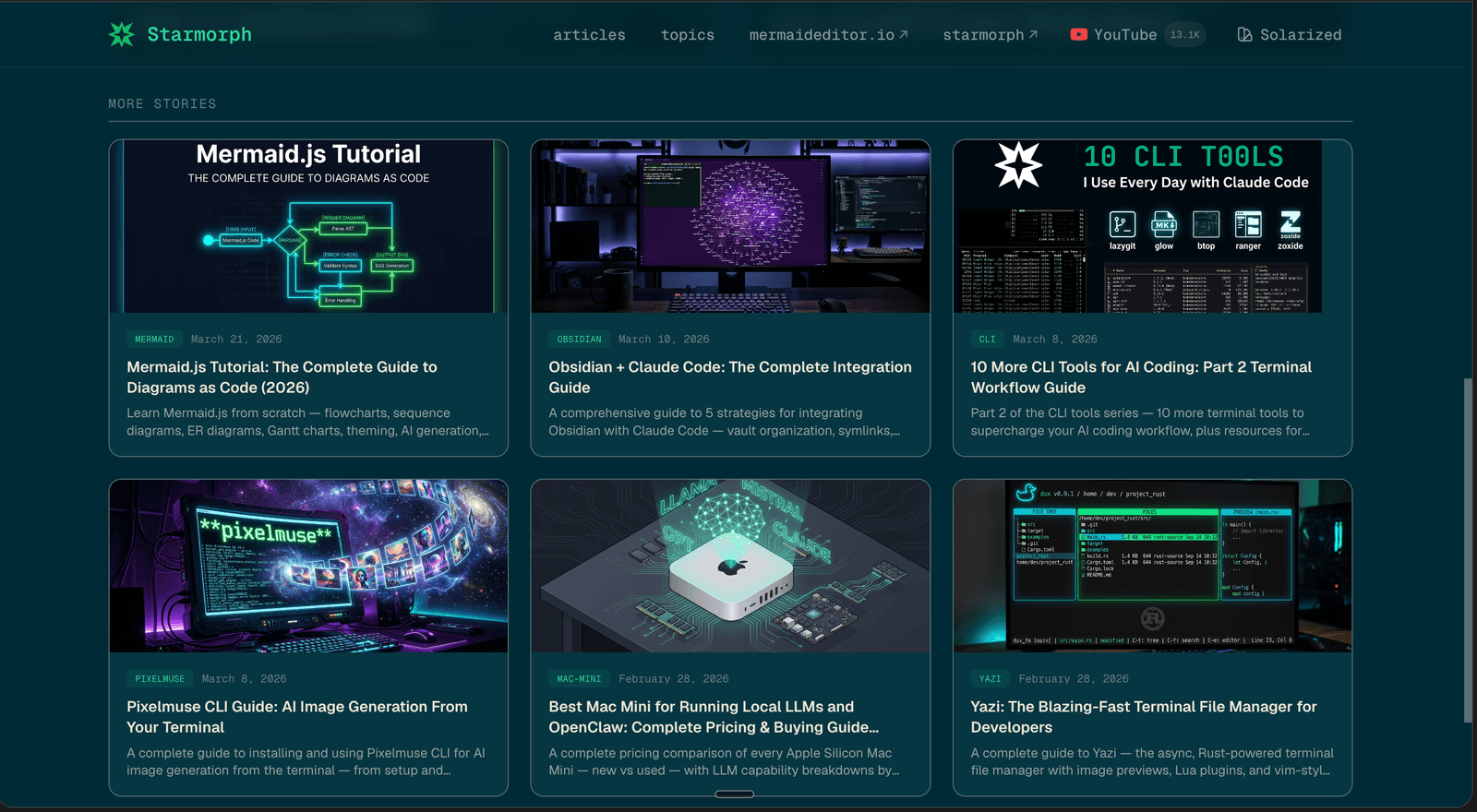 StarBlog project screenshot